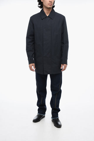 Long Overshirt with Hidden Button Closure
