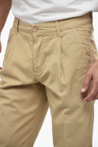 Cotton Chino Pants with Logo