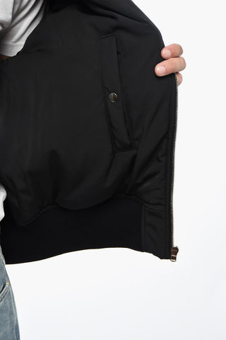 Padded Bomber with Embossed Logo