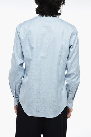 Jaquard Shirt with All-Over Logo