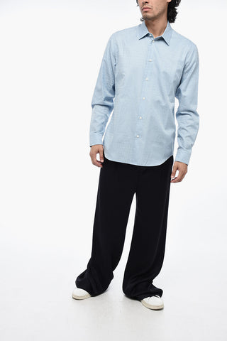 Jaquard Shirt with All-Over Logo