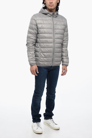 EA7 EMPORIO Lightweight Quilted Down Jacket with Logo