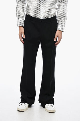 Flared-Fit-Hose Aus Schurwolle
