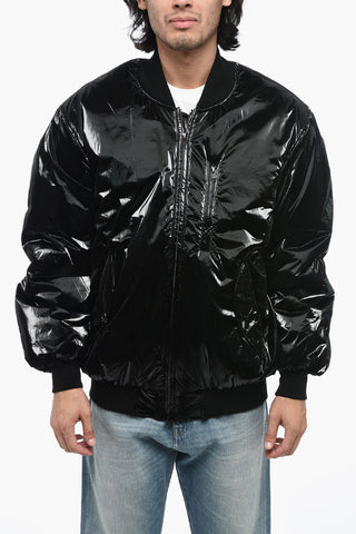 Shiny Fabric DONNY Puff Bomber