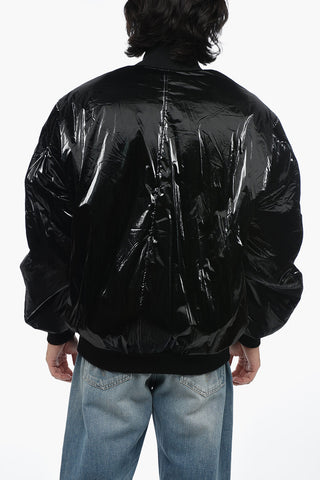 Shiny Fabric DONNY Puff Bomber
