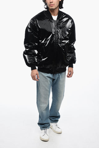 Shiny Fabric DONNY Puff Bomber