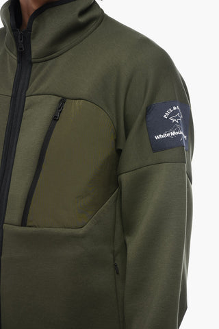 WHITE MOUNTAINEERIG Tecnical Fabric Jacket with Turtleneck Collar