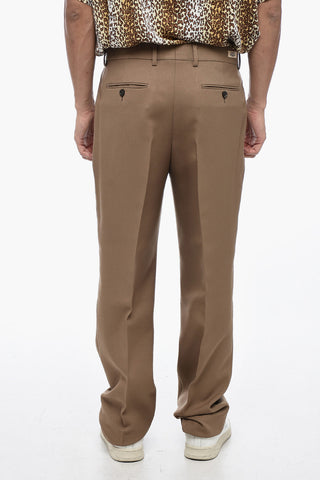 Pantaloni Sartoriali Straight Fit con logo