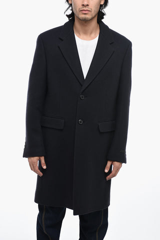 Virgin Wool Blended Coat with Oversized Fit