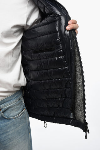 Cappotto in Lana Spigata con Interno Trapuntato