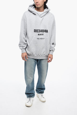 Distressed Hoodie with Graphic Print