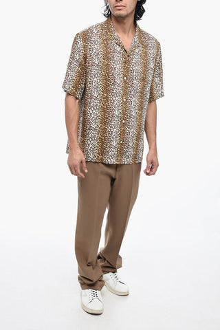 HAWAIIAN Short Sleeve Shirt with Animal Pattern