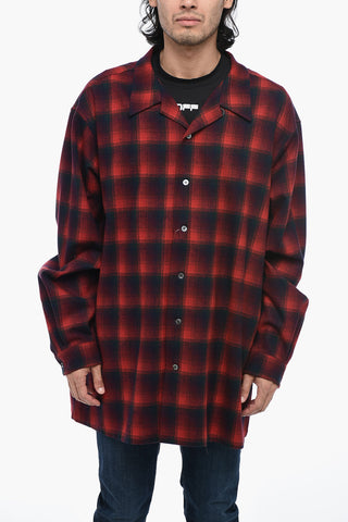 Oversized Pedleton Shirt with Tartan Motif