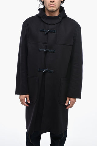 Wool Cloth Coat with Frog Closure