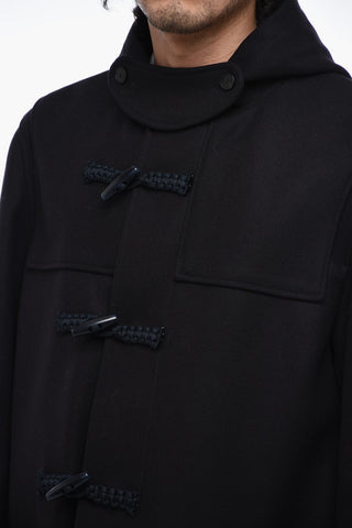 Wool Cloth Coat with Frog Closure