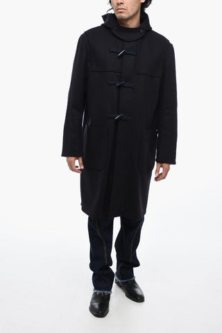 Wool Cloth Coat with Frog Closure