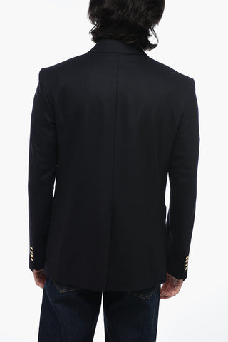 Caban Marine Blazer with Peak Lapel