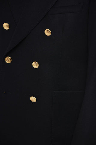 Caban Marine Blazer with Peak Lapel