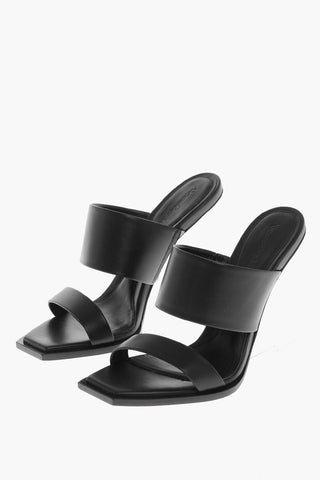 Ledersandalen NEW LUX mit Plexiglas-Absatz 10cm