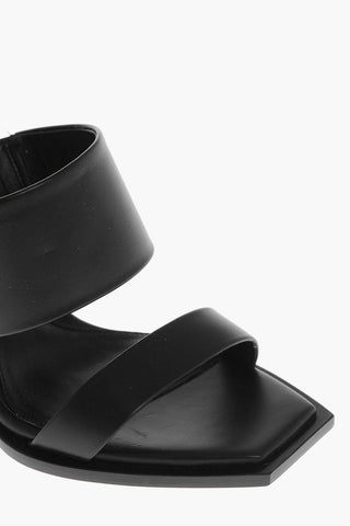 Ledersandalen NEW LUX mit Plexiglas-Absatz 10cm