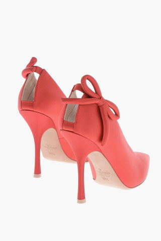 Pumps in Satin con Fiocco Laterale 11cm