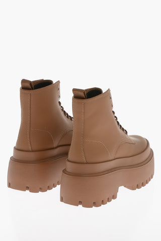 Anfibi in Pelle HI TREKKING con Suola Platform Carrarmata
