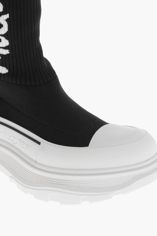 Sneakers Sock con Logo Jacquard
