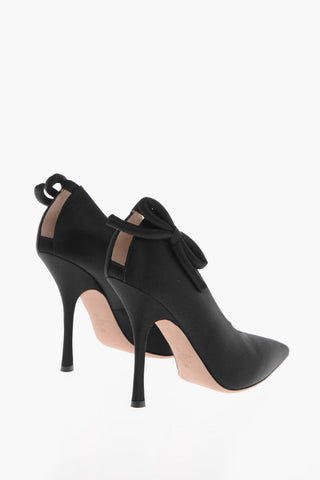 Pumps in Satin con Fiocco Laterale 11cm