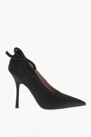 Pumps in Satin con Fiocco Laterale 11cm