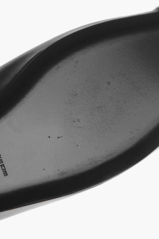 Metal Toe HARDWARE Leather Ballet Flats