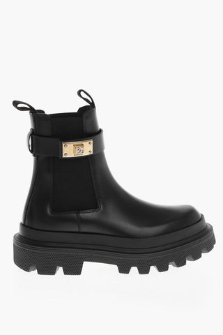 Stivaletti Chelsea TREK in Pelle con Cinturino Lock