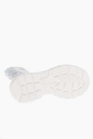 Sneakers Sock in Lurex con Logo Jacquard