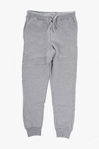 Brushed Cotton Joggers with Printed Logo