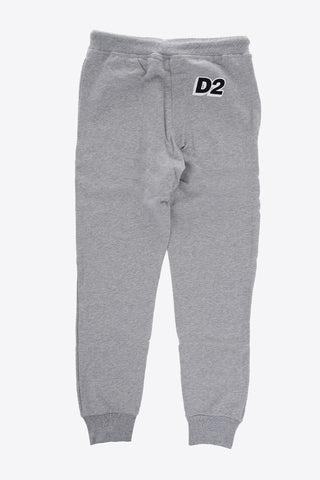 Brushed Cotton Joggers with Printed Logo