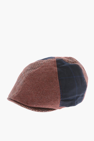 Multi Patterned Cashmere Newsboy Hat
