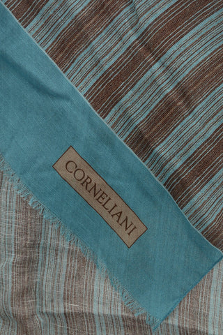 Two-Tone Barcode Striped Foulard