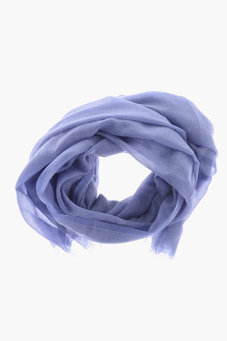 Sciarpa in Cashmere e Cotone a Tinta Unita