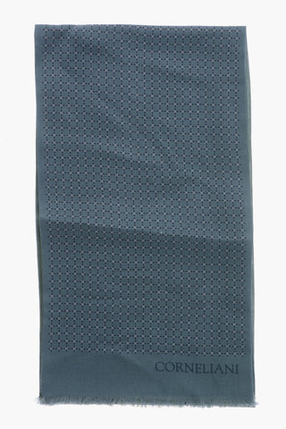 chevron patterned silk foulard
