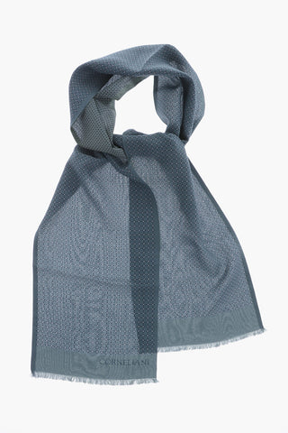 chevron patterned silk foulard