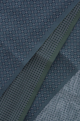 chevron patterned silk foulard