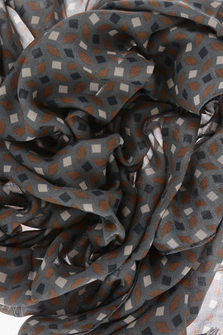 CC COLLECTION Patterned Cotton Blend Foulard