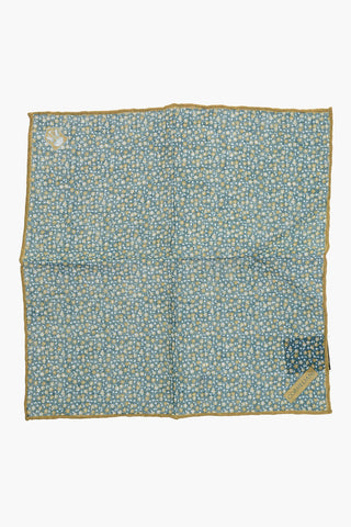Patterned Flax Pocket Square