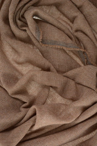 Sciarpa in Cashmere e Seta con Fondo Sfrangiato