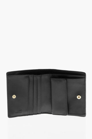 LOVE  Quilted Faux Laether Card Holder with Golden-Effect Logo