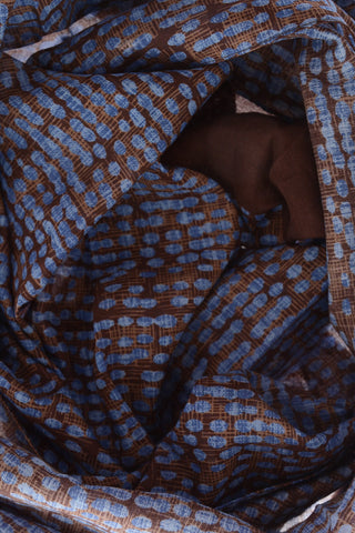 Printed Silk and Cotton Foulard