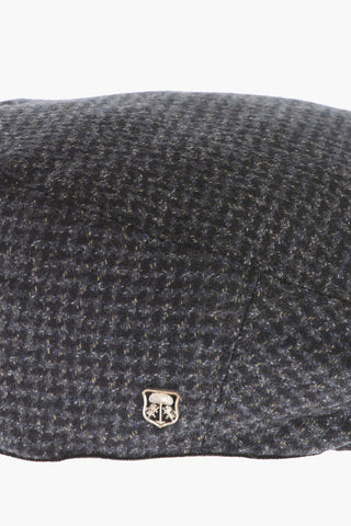 Cappello Newsboy Melange in Lana Vergine e Cashmere