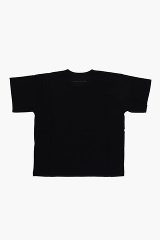 MM6 Solid Color Crew-neck T-Shirt with Printed Logo