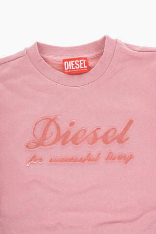 RED TAG Rundhals-Sweatshirt aus angerauter Baumwolle mit erhabenem Logo