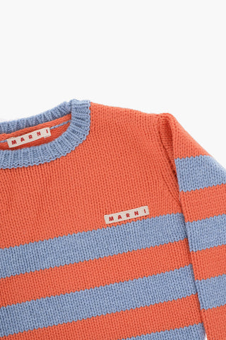 Maglia Girocollo a Righe Bicolore