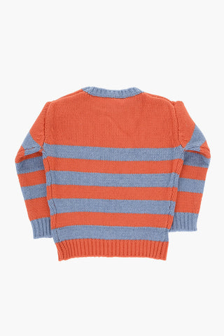 Maglia Girocollo a Righe Bicolore